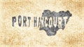 Nigeria Port Harcourt Typography Map Royalty Free Stock Photo