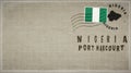 Nigeria Port Harcourt Vintage Mail Envelope Royalty Free Stock Photo
