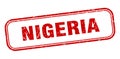 Nigeria stamp. Nigeria grunge isolated sign.