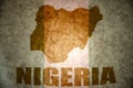 Nigeria vintage map