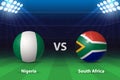 Nigeria vs South Africa. knockout Semi-final stage Africa 2023,