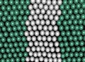 Nigerian flag balloon background