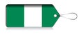 Nigerian flag label, Made in Nigeria