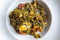 Nigerian Food: Delicious Efo riro soup with Stock fish