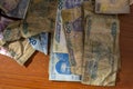 Nigerian Naira cash on the table Royalty Free Stock Photo