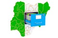 Nigerian national database concept, 3D rendering