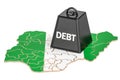 Nigerian national debt or budget deficit, financial crisis