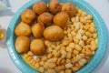 Nigerian Puff Puff and Chin Chin served at a pary