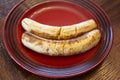 Nigerian Roasted Plantains - Boli - ready to eat Royalty Free Stock Photo