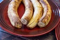 Nigerian Roasted Plantains - Boli - ready to eat Royalty Free Stock Photo