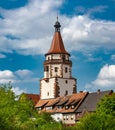 The Niggelturm tower in the historic centre of Gengenbach, Ortenau. Baden Wuerttemberg, Germany, Europe