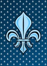 Medieval symbol fleur de lys Royalty Free Stock Photo