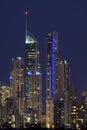 Nigh view of Gold Coast Australia