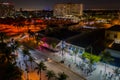 Night aerial photo Fort Lauderdale Beach FL USA