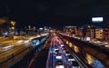 Night aerial photo of NQS Avenue Bogota A