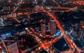 Night Aerial Photography in Central District