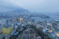 Night aerial view of the Busan cityscape from Busan Tower