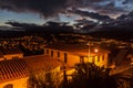 Night aerial view of Sucre Royalty Free Stock Photo