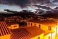 Night aerial view of Sucre Royalty Free Stock Photo