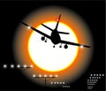 Night Airplane Landing