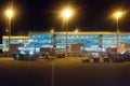 Night airport.