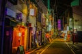 Night alley atmosphere