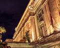 Night angular view of The Fullerton Hotel, Singapore