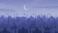 Night Arabian cityscape