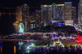 Night architecture of the city of Miami