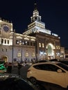 Night architecture Kazan train station