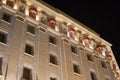 Night architecture in Seville, Spain Royalty Free Stock Photo