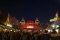 Night atmosphere of Weihnachtsmarkt, Christmas Market in KÃÂ¶ln, Germany. Royalty Free Stock Photo