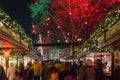Night atmosphere of Weihnachtsmarkt, Christmas Market in KÃÂ¶ln, Germany.