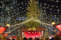 Night atmosphere of Weihnachtsmarkt, Christmas Market in KÃÂ¶ln.