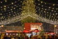 Night atmosphere of Weihnachtsmarkt, Christmas Market in KÃÂ¶ln.