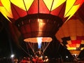 Night balloon burn Royalty Free Stock Photo