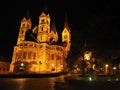 Night beautifull Roermond is old an historically important town, on the lower Roer at the east bank of the Meuse river. Royalty Free Stock Photo