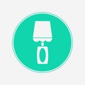 Bedside lamp vector icon sign symbol Royalty Free Stock Photo