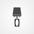 Bedside lamp vector icon sign symbol Royalty Free Stock Photo