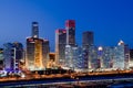 Night in Beijing CBD Royalty Free Stock Photo