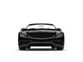 Night black modern luxury convertible car - front view Royalty Free Stock Photo