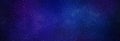 Night blue starry sky horizontal background banner Royalty Free Stock Photo