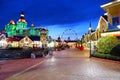 Night Blurred image of Theme park Royalty Free Stock Photo