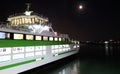 Night boat at Piraeus bort Greece