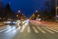 Night boulevard in Bucharest