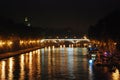 Night Bridge Elio and castle Sant Angelo, Rome Italy
