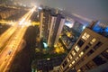 Night buildings in Suzhou city Royalty Free Stock Photo