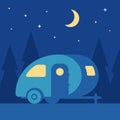 Night camping trailer