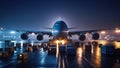 Night Cargo Flight Royalty Free Stock Photo