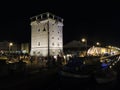 Night in Cervia. Royalty Free Stock Photo